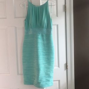 JS Boutique mint green dress with sequins size 6